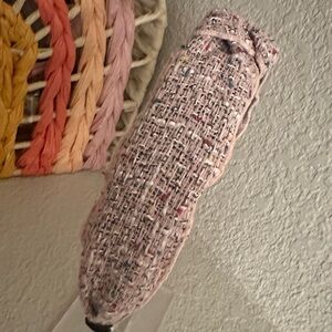 Pink Tweed Headband